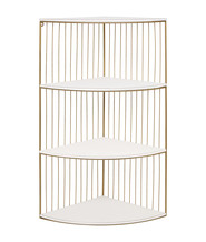 Gold Wired Corner Shelves