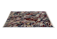Multicoloured Fringed Rug