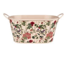 Pink Floral Bucket Planter