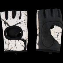 White Marble Print Training Gloves