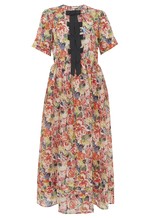 Womens Floral Midi Dress