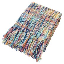 Multicoloured Knitted Throw