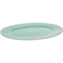 Servierteller, Oval, Türkis