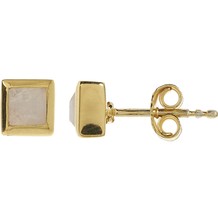 Stecker, Sterlingsilber Gold, Mondstein