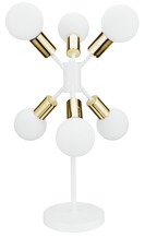 Gold and White Lamp