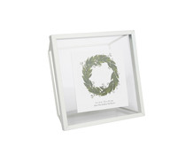 White Metal Mirror