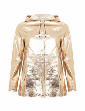 Rose gold rain jacket