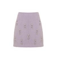Lilac Skirt with embroidery