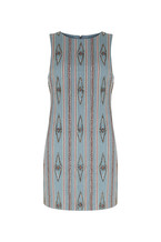 Green Beaded Sleeveless Dress