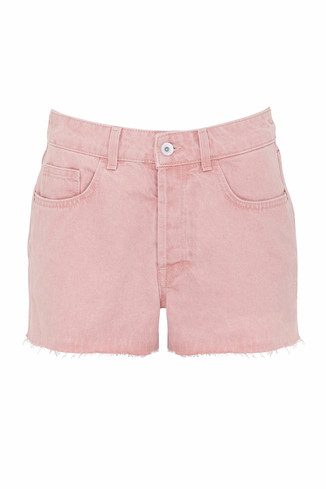 Pink Denim Shorts
