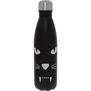 Black Reusable Cat Flask