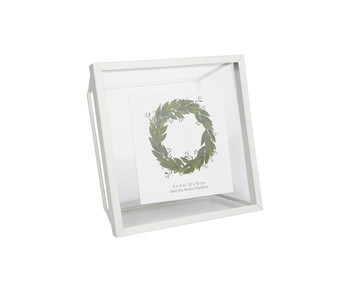 White Metal Mirror