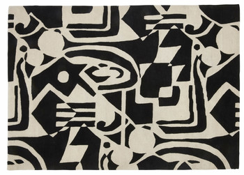 Monochrome Abstract Rug